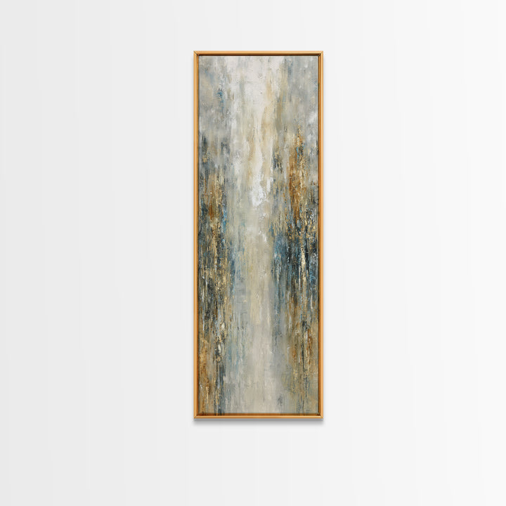 Jungle Waterfall with Misty Light Canvas Print, Tropical Art, Boho Decor, Living Room Decor, Oil Painting, Tropic, Art Print, TRO-1x3-97