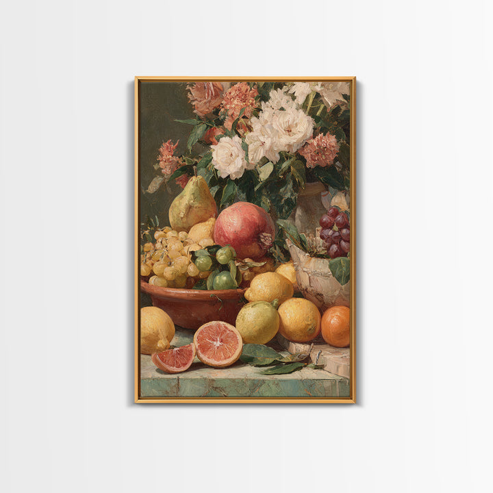 Tropical Fruit Market Arrangement Canvas Print, Tropical Art, Art Print, Living Room Decor, Fine Art, Tropic, Abstract Painting, TRO-2x3-23