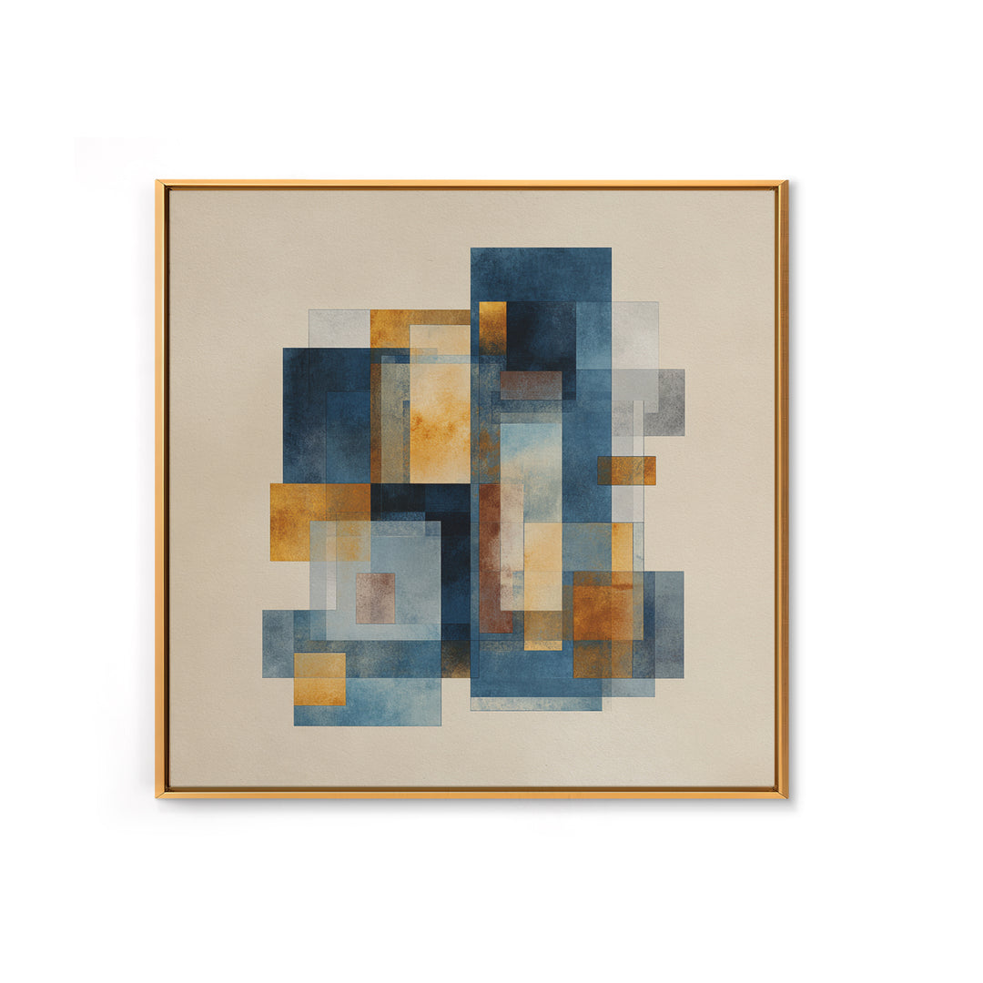 Brick Wall and Window Shadows as Geometry Canvas Print, Urban Art, Room Decor, Living Room Decor, Fine Art, Urban, Art Deco, URB-1x1-77
