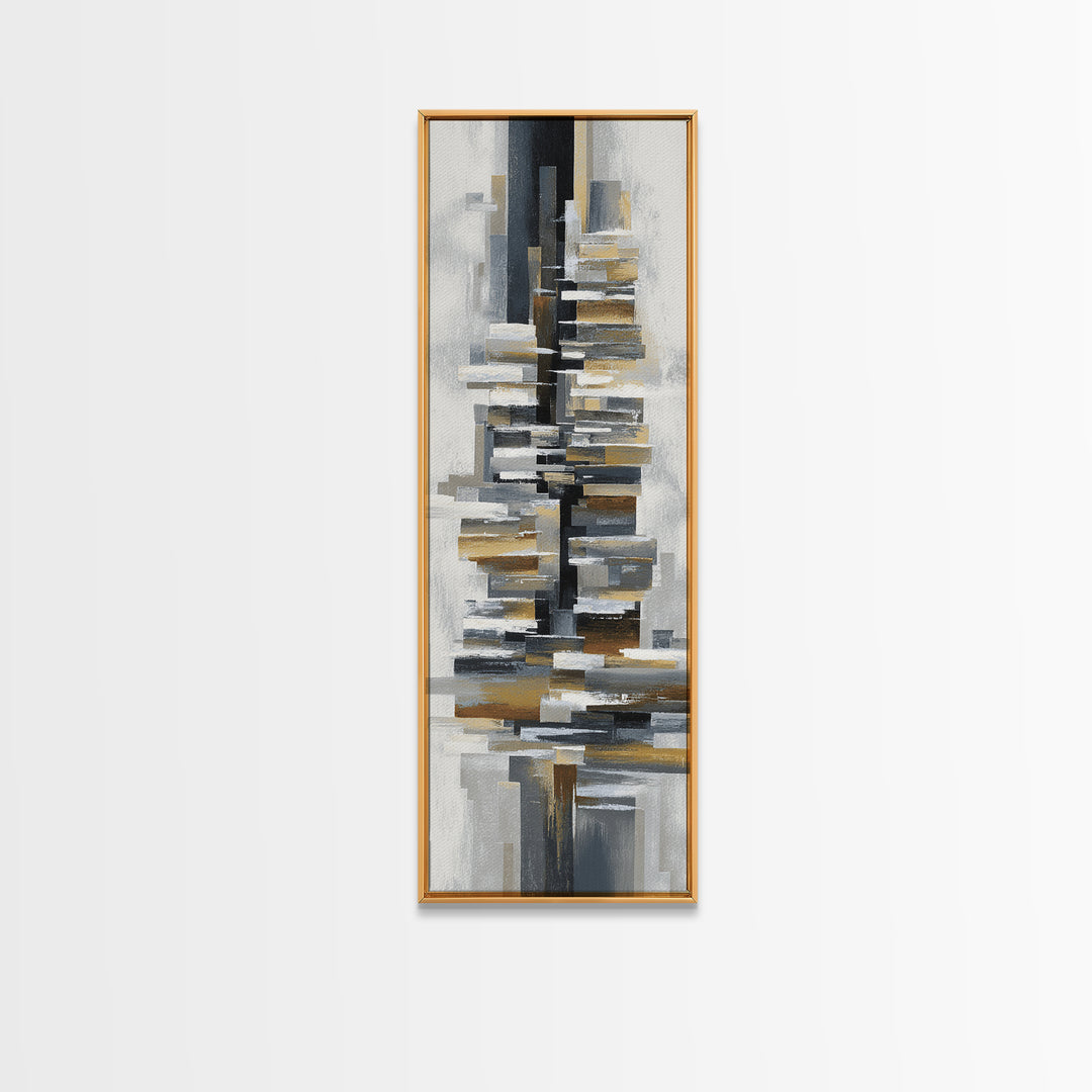 City Bridge Structure Framed Canvas Print, Urban Art, Basketball Wall Art, Living Room Decor, Fine Art, Urban, URB-1x3-70