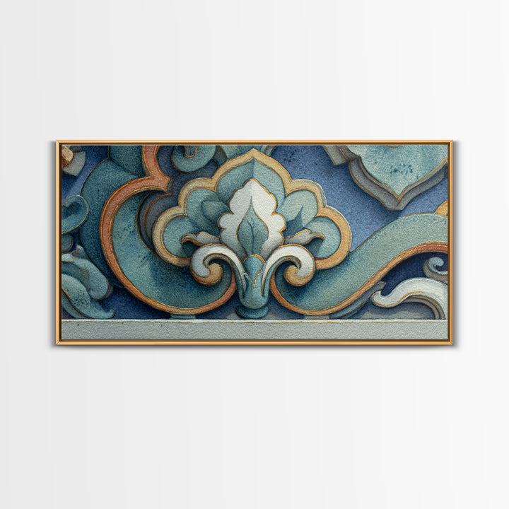 Old Theater Marquee Shapes Without Text Canvas Print, Urban Art, Contemporary Art, Living Room Decor, Abstract Art, Urban, URB-2x1-17