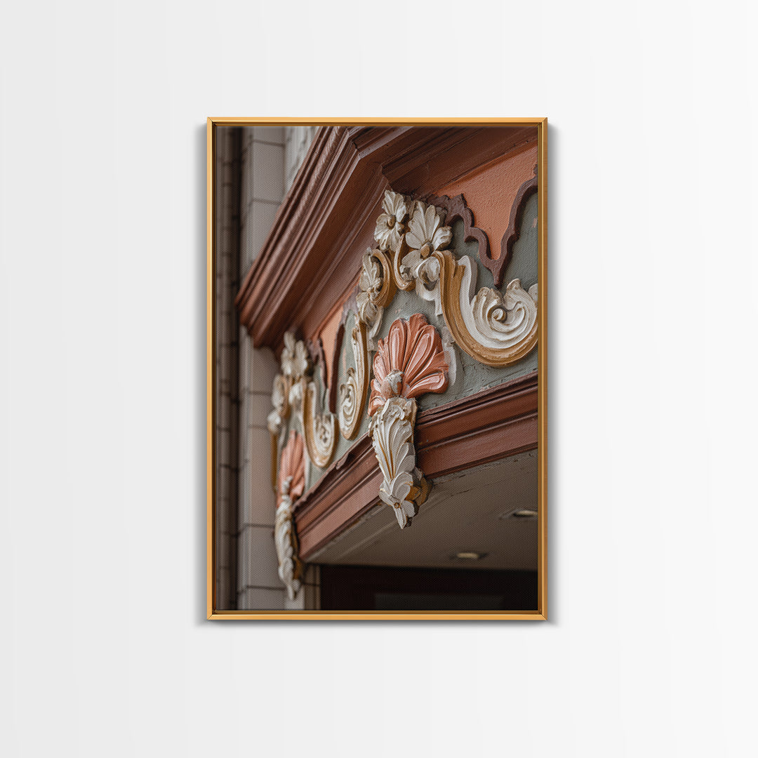 Old Theater Marquee Shapes Without Text Canvas Print, Urban Art, Living Room Decor, Abstract Art, Urban, Printable Art, URB-2x3-29