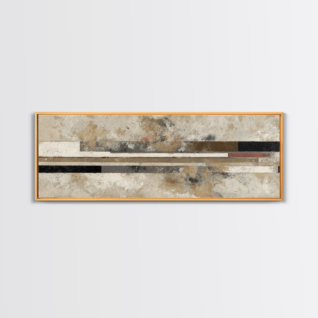 Abstract Subway Map Lines Without Labels Framed Canvas Print, Urban Art, Living Room Decor, Abstract Art, Urban, URB-3x1-68