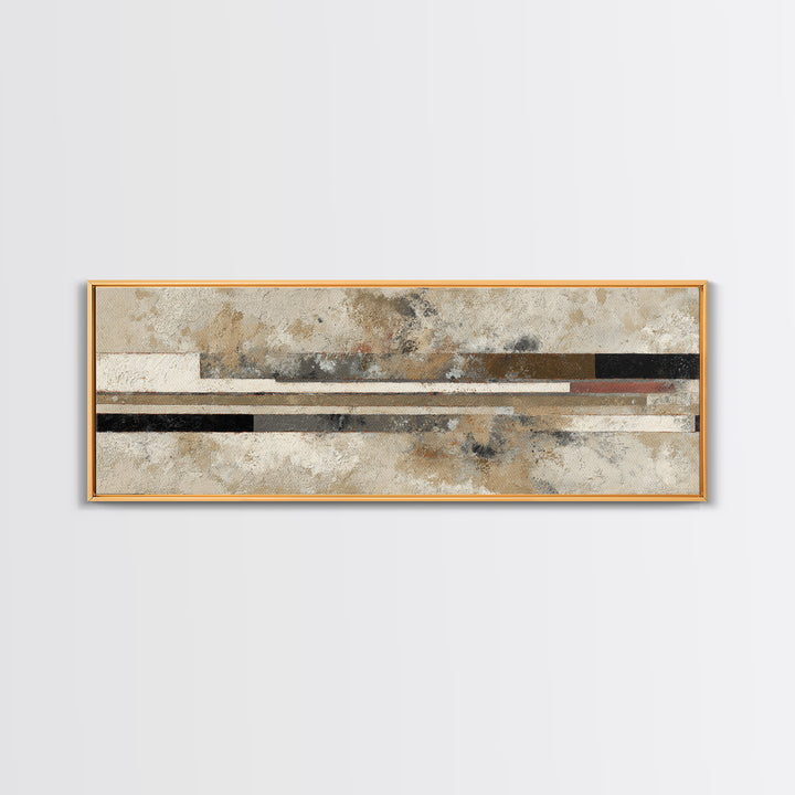 Abstract Subway Map Lines Without Labels Framed Canvas Print, Urban Art, Living Room Decor, Abstract Art, Urban, URB-3x1-68