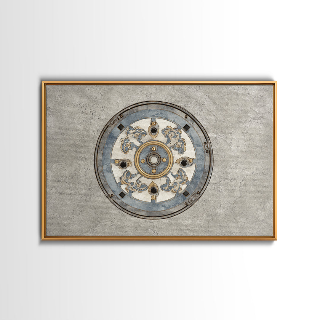 Open Manhole Steam Canvas Print, Urban Art, Modern Art, Living Room Decor, Urban, Gay Art, Gallery Decor, Neutral Decor, URB-3x2-21