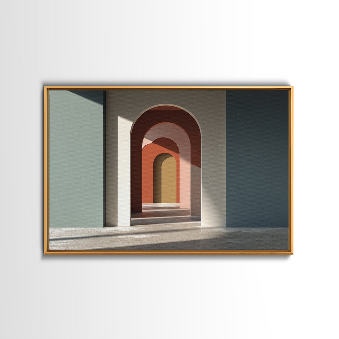 Old Theater Marquee Shapes Without Text Canvas Print, Urban Art, Canvas Painting, Living Room Decor, Fine Art, Urban, URB-3x2-73