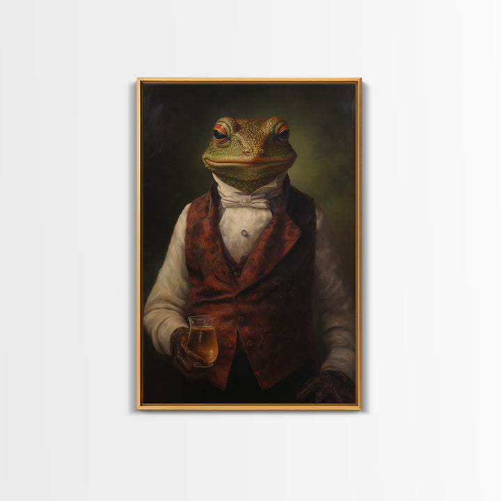 Newt Alchemist, Victorian Animal Portrait, Halloween Art, Gothic Whimsy Decor, Anthropomorphic Costume Art