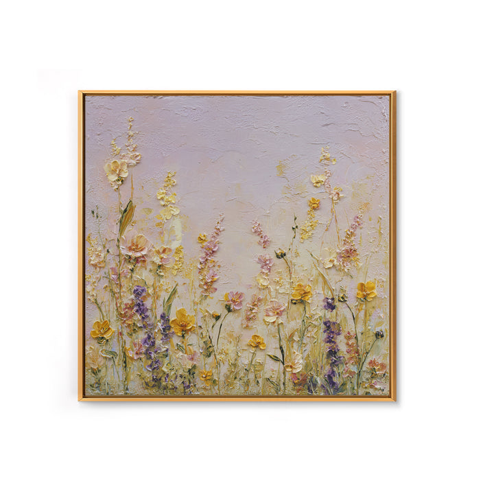 Impressionist Meadow of Wildflowers Canvas Print, Wall Art, Gallery Decor, Living Room Decor, Fine Art, Home Decor, WAL-1x1-17