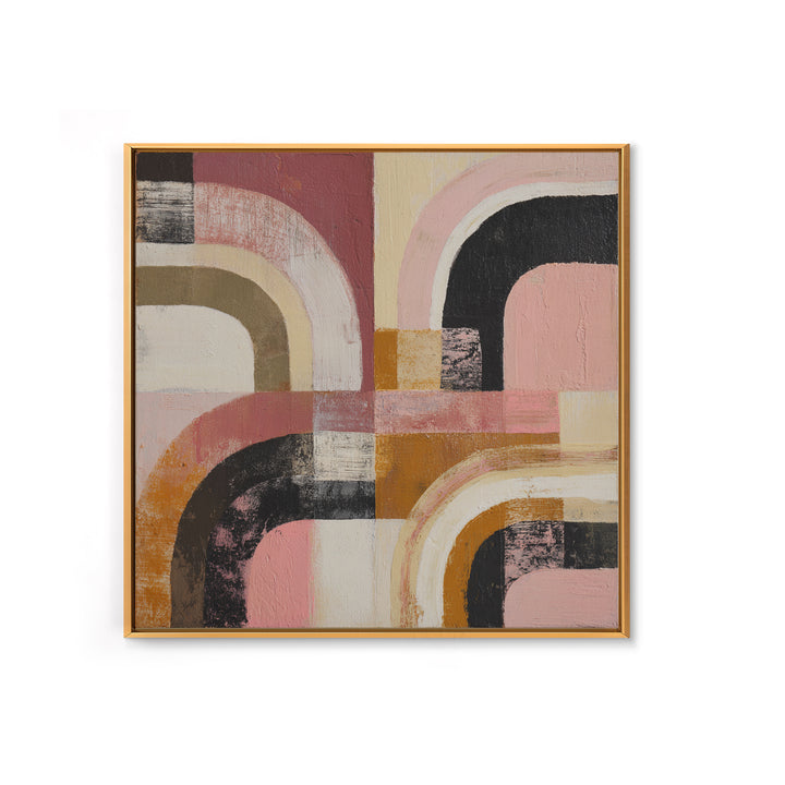 Statement Abstract with Bold Layered Brushwork Canvas Print, Wall Art, Room Decor, Living Room Decor, Abstract Art, WAL-1x1-49