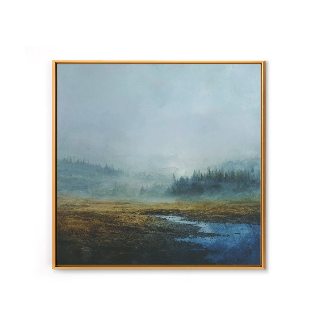 Moody Forest Landscape Canvas Print, Wall Art, Boho Decor, Living Room Decor, Fine Art, Painting, Art Print, WAL-1x1-82