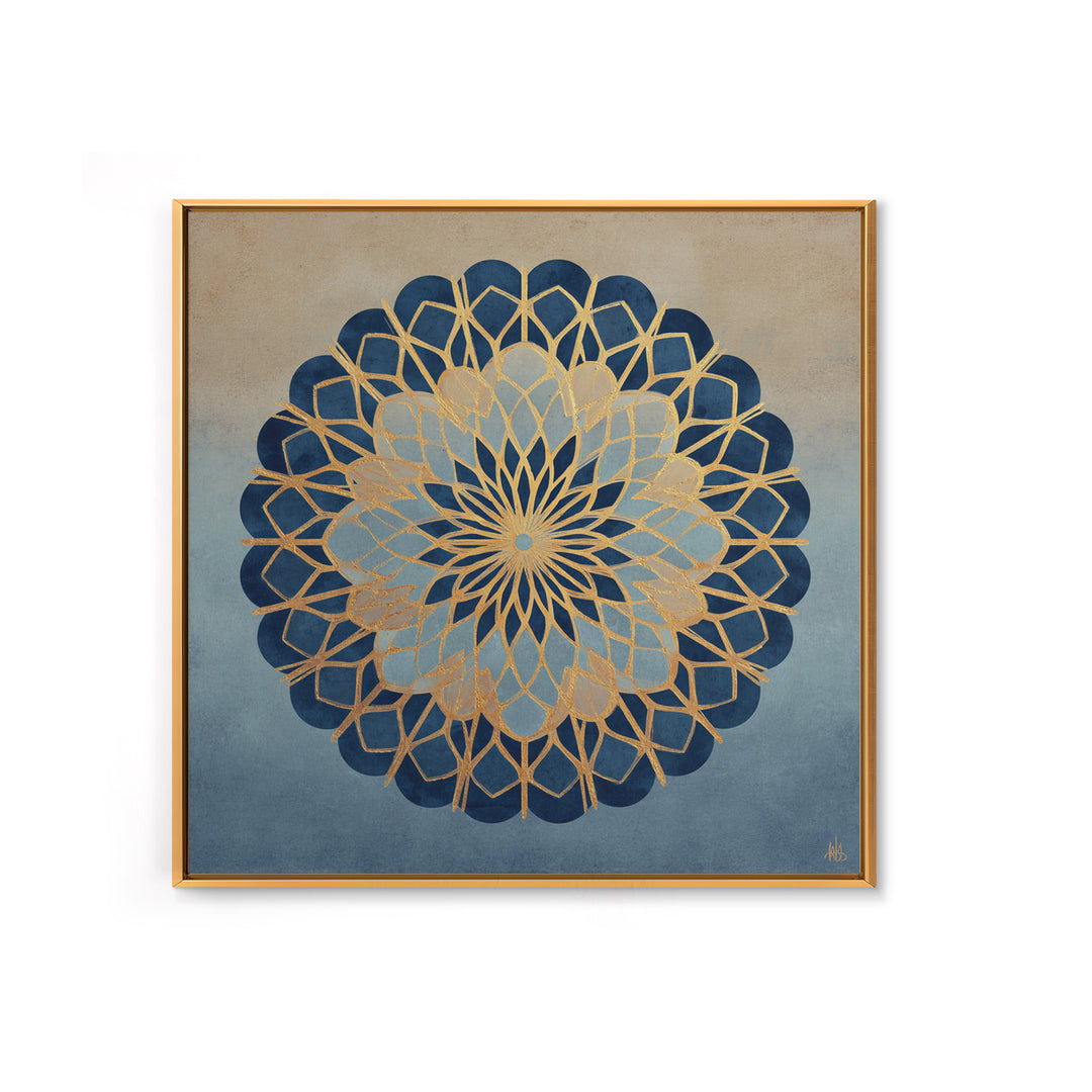 Sacred Geometry Mandala Framed Canvas Print, Wall Art, Living Room Decor, Oil Painting, Metal Wall Art, Digital Wall Art, WAL-1x1-93