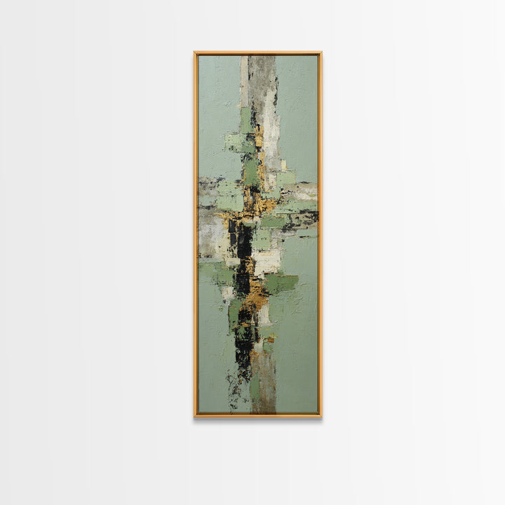 Tropical Palm Leaf Painting Canvas Print, Wall Art, Prints Wall Art, Living Room Decor, Oil Painting, Textured Painting, WAL-1x3-100