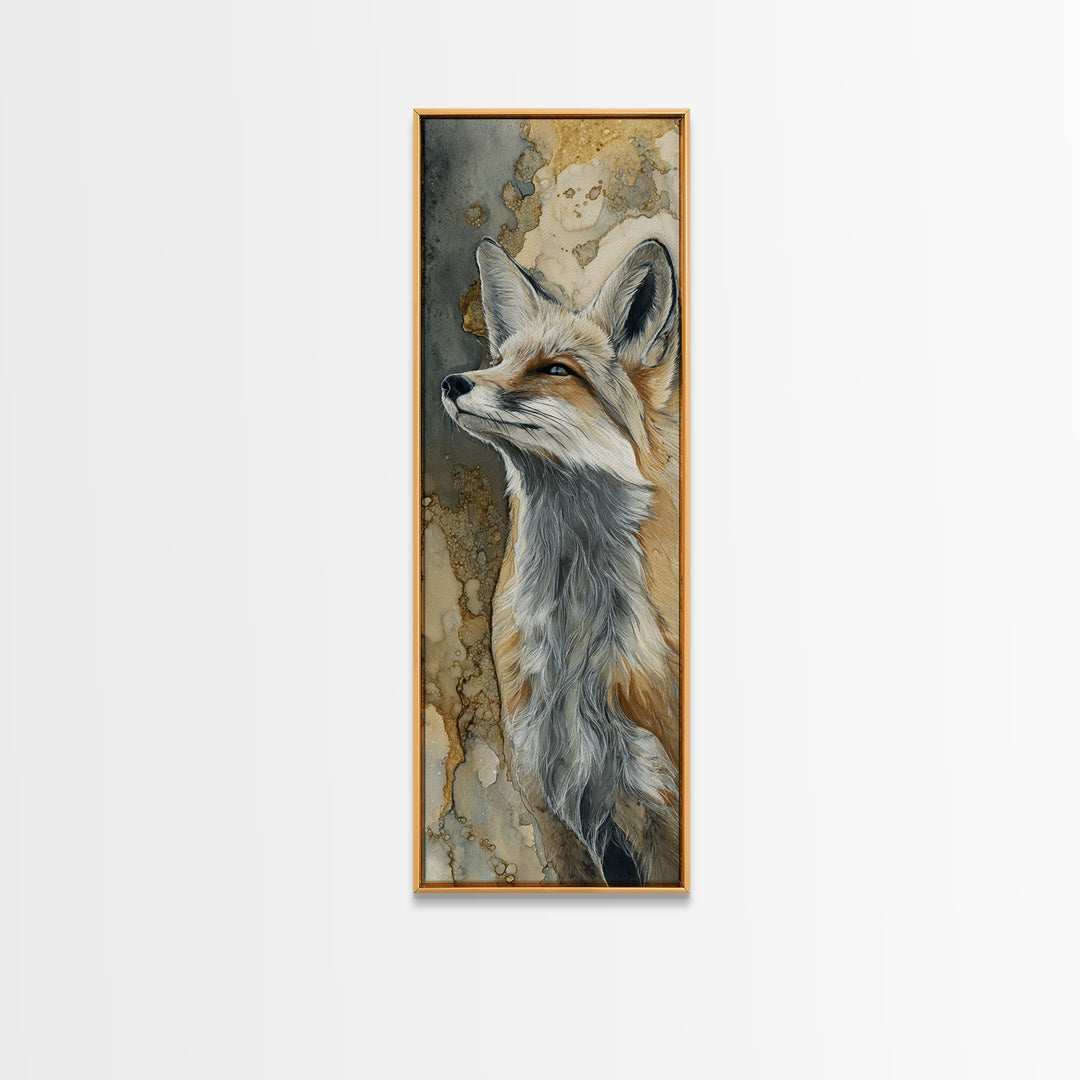 Whimsical Animal Portrait Canvas Print, Wall Art, Wall Art Prints, Living Room Decor, Fine Art, Abstract Art, WAL-1x3-35