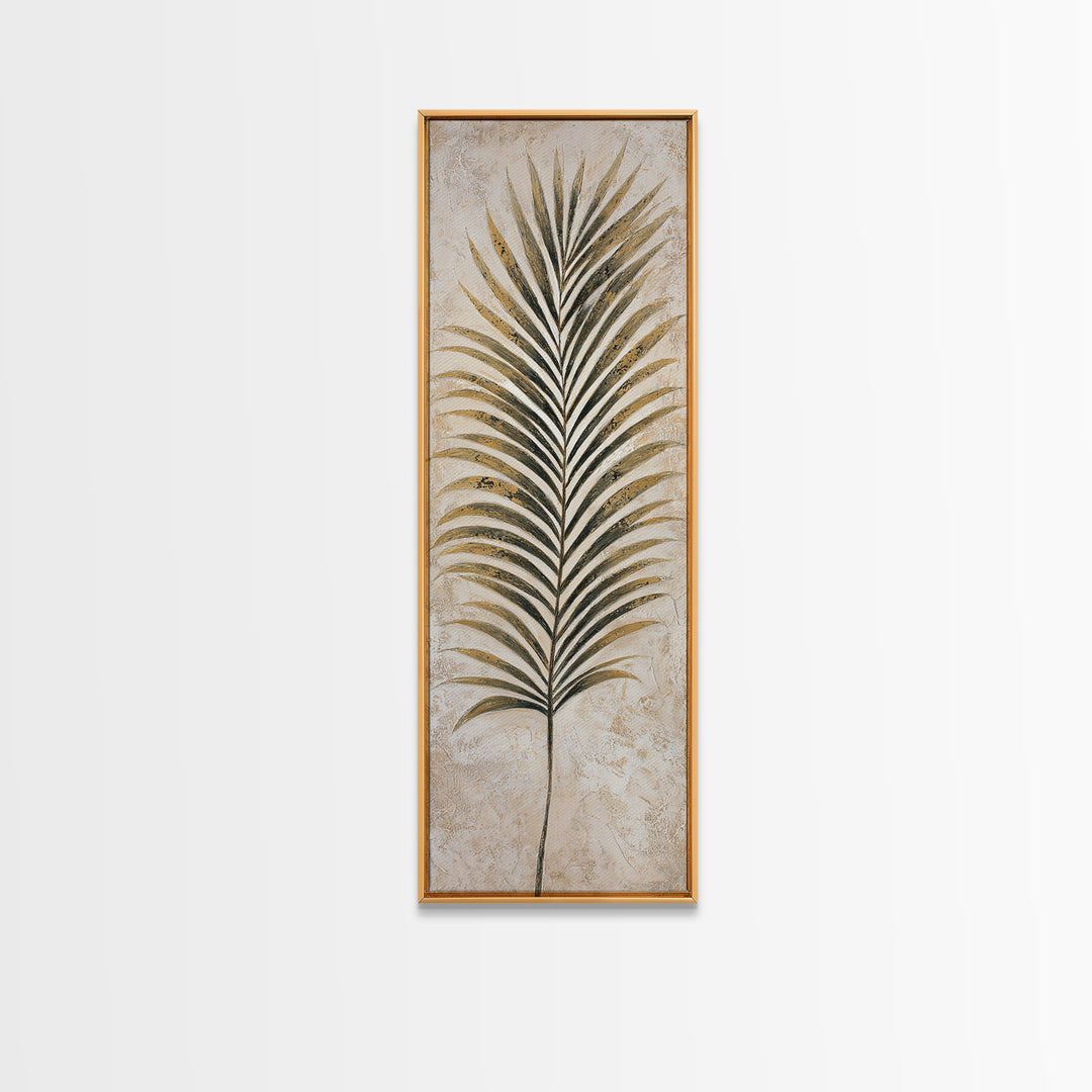 Tropical Palm Leaf Painting Framed Canvas Print, Wall Art, Framed Wall Art, Living Room Decor, Fine Art, Fine Art Print, WAL-1x3-76