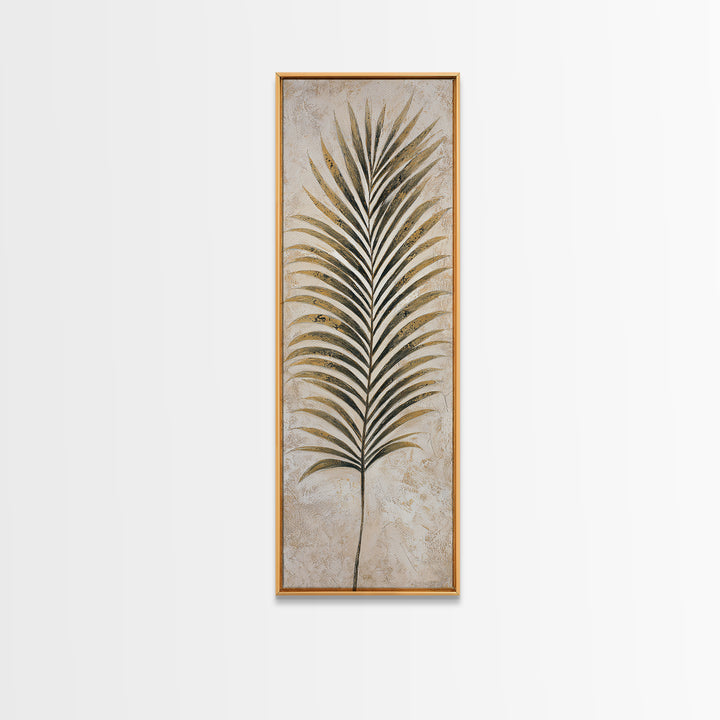 Tropical Palm Leaf Painting Framed Canvas Print, Wall Art, Framed Wall Art, Living Room Decor, Fine Art, Fine Art Print, WAL-1x3-76
