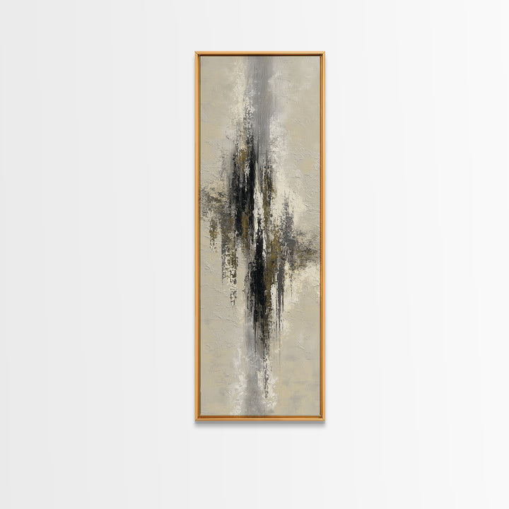 Black and White Architectural Study Framed Canvas Print, Wall Art, Digital Print, Living Room Decor, Fine Art, WAL-1x3-92