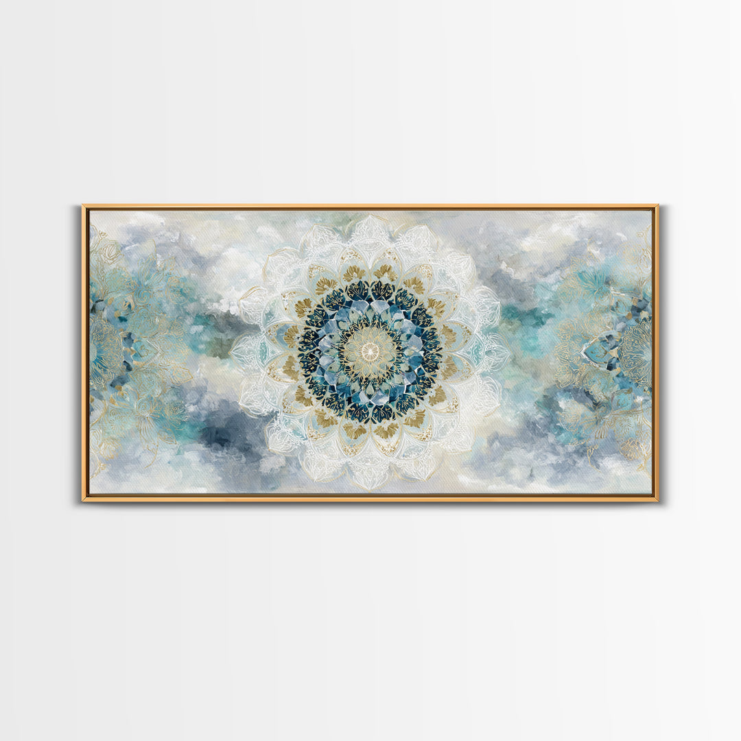 Sacred Geometry Mandala Canvas Print, Wall Art, Art Print, Living Room Decor, Fine Art, Wall Hanging, Home Decor Gift, WAL-2x1-17