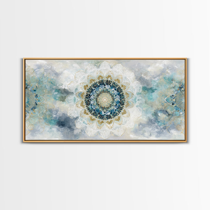 Sacred Geometry Mandala Canvas Print, Wall Art, Art Print, Living Room Decor, Fine Art, Wall Hanging, Home Decor Gift, WAL-2x1-17