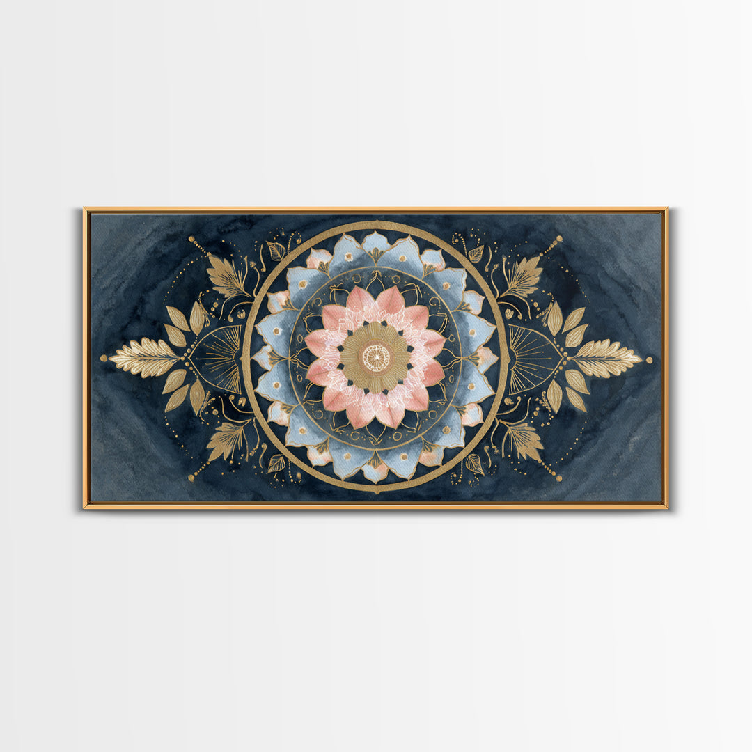 Sacred Geometry Mandala Canvas Print, Wall Art, Art Print, Living Room Decor, Fine Art, Wall Hanging, Home Decor Gift, WAL-2x1-41