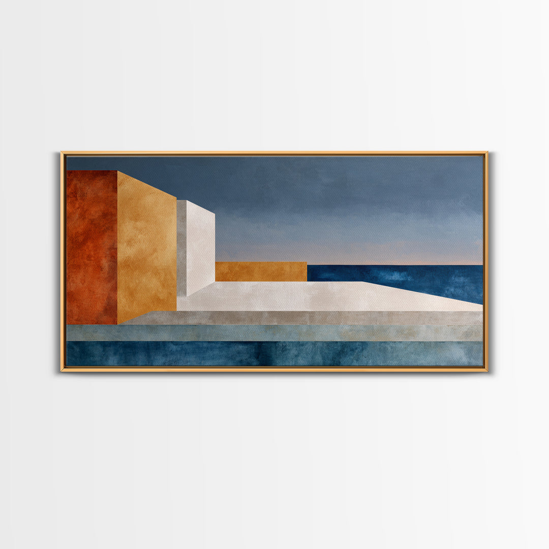 Modern Geometric Composition for Living Spaces Canvas Print, Wall Art, Wall Decor, Living Room Decor, Abstract Art, WAL-2x1-48
