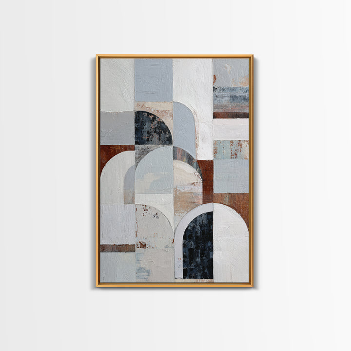 Luxury Neutral Plaster Texture Abstract Canvas Print, Wall Art, Art Print, Living Room Decor, Abstract Art, Wall Hanging, WAL-2x3-23