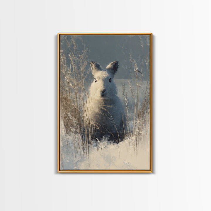 Whimsical Animal Portrait Framed Canvas Print, Wall Art, Printable Wall Art, Living Room Decor, Fine Art, Original Art, WAL-2x3-55