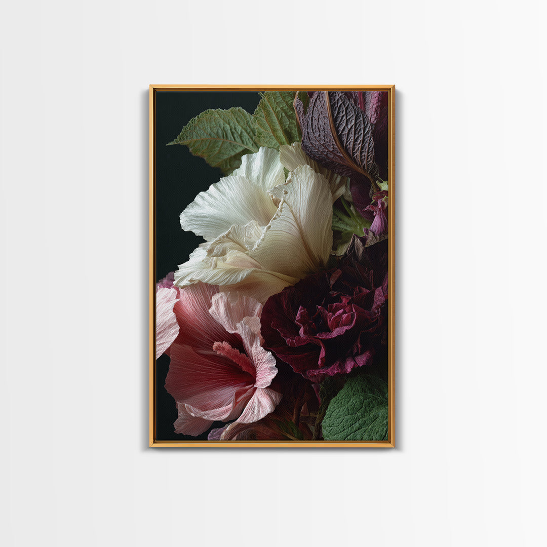 Large Botanical Print Canvas Print, Wall Art, Wall Art Prints, Living Room Decor, Fine Art, Abstract Art, Textured Wall Art, WAL-2x3-58