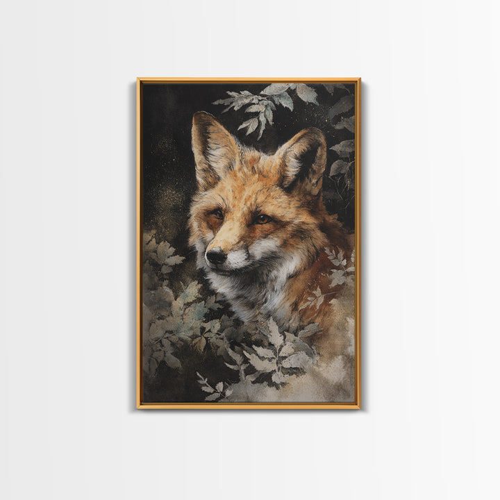 Whimsical Animal Portrait Canvas Print, Wall Art, Fine Art Print, Living Room Decor, Oil Painting, Wall Decor, WAL-2x3-7