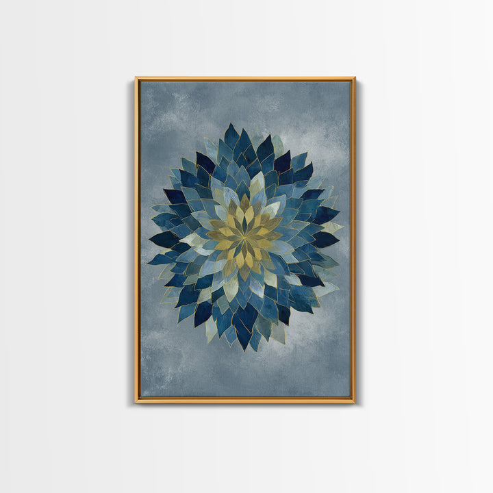 Sacred Geometry Mandala Canvas Print, Wall Art, Original Art, Living Room Decor, Fine Art, Modern Decor, Fine Art Print, WAL-2x3-77
