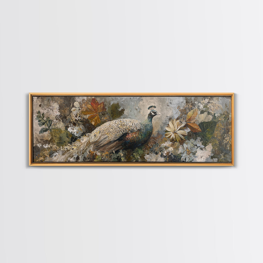 Whimsical Animal Portrait Framed Canvas Print, Wall Art, Gallery Decor, Living Room Decor, Fine Art, Home Decor, WAL-3x1-15