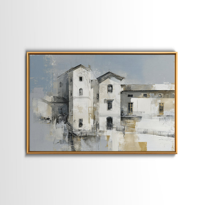 Black and White Architectural Study Canvas Print, Wall Art, Canvas Wall Art, Living Room Decor, Fine Art, Statement Artwork, WAL-3x2-12