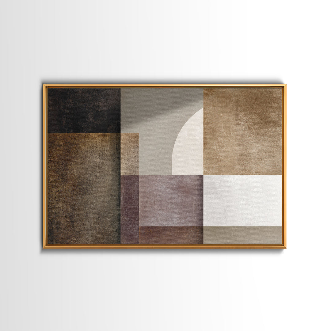 Modern Geometric Composition for Living Spaces Canvas Print, Wall Art, Room Decor, Living Room Decor, Abstract Art, WAL-3x2-56