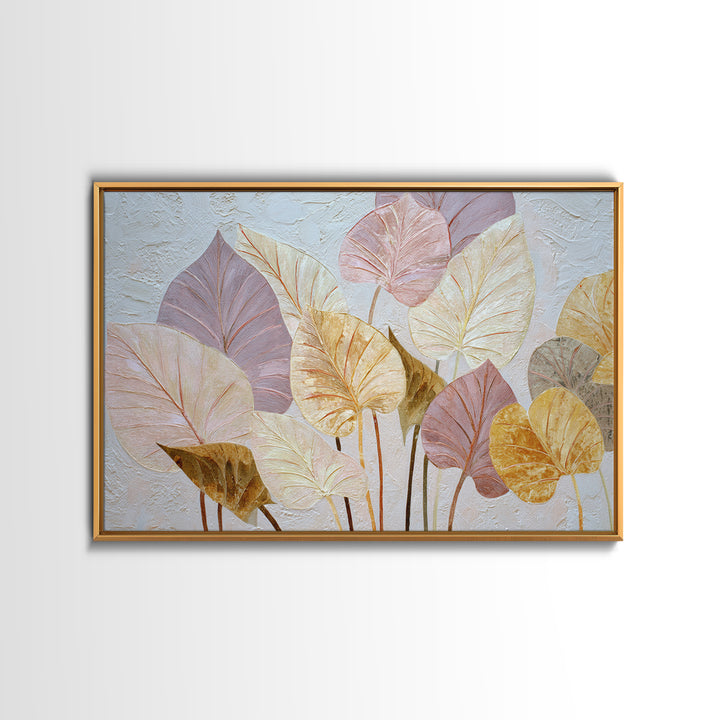 Large Botanical Print Framed Canvas Print, Wall Art, Large Wall Art, Living Room Decor, Fine Art, Abstract Wall Art, WAL-3x2-6