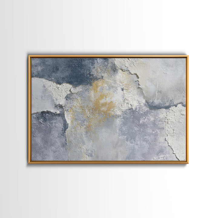 Luxury Neutral Plaster Texture Abstract Canvas Print, Wall Art, Wall Hangings, Living Room Decor, Abstract Art, WAL-3x2-67