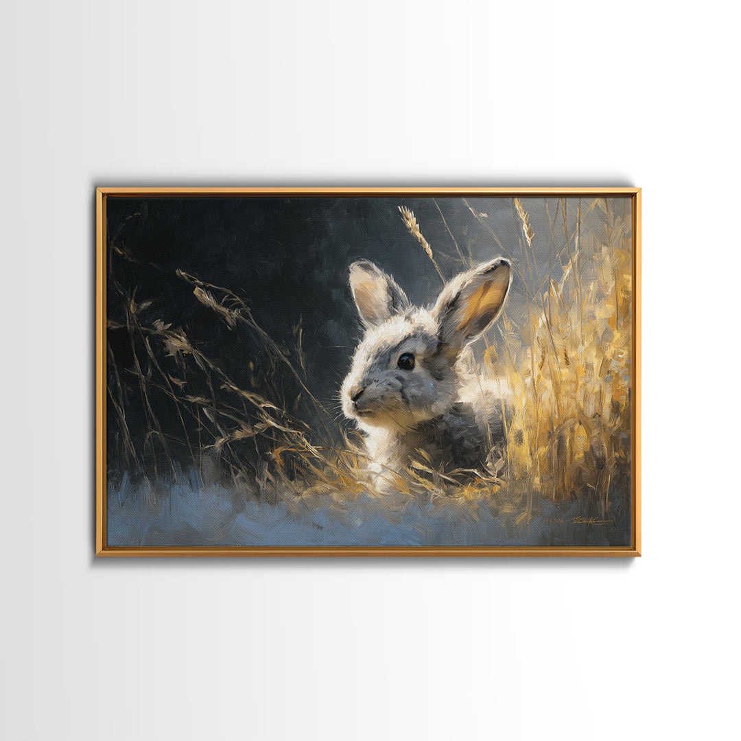Whimsical Animal Portrait Framed Canvas Print, Wall Art, Wall Art Prints, Living Room Decor, Fine Art, Abstract Art, WAL-3x2-99