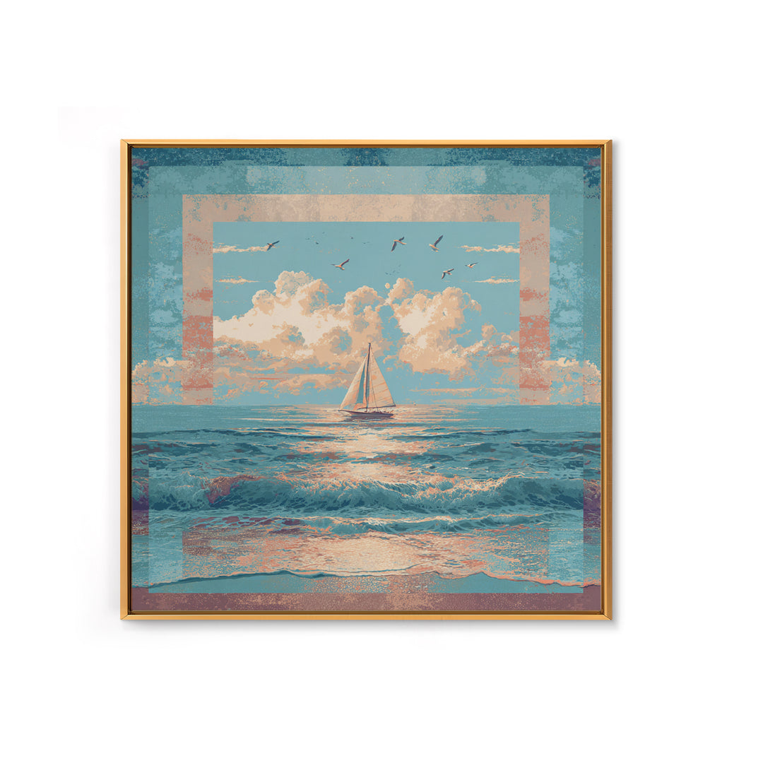 Honeymoon Coastal Sunset Canvas Print, Wedding Art, Wedding Table Number, Living Room Decor, Fine Art, Romance, Gallery Decor, WED-1x1-17