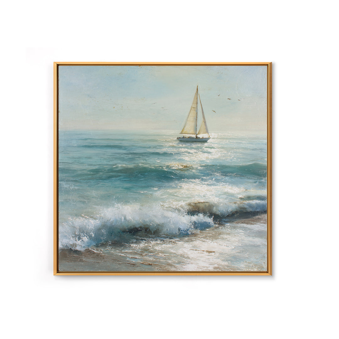 Honeymoon Coastal Sunset Framed Canvas Print, Wedding Art, Custom Wedding, Living Room Decor, Fine Art, Romance, Boho Decor, WED-1x1-65