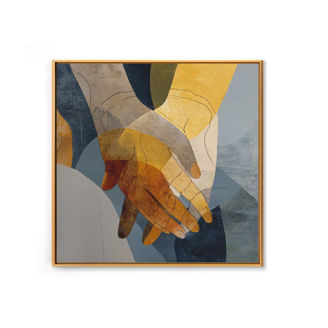 Hands Nearly Touching Framed Canvas Print, Wedding Art, Luxury Decor, Living Room Decor, Fine Art, Romance, Wedding Sign, WED-1x1-88