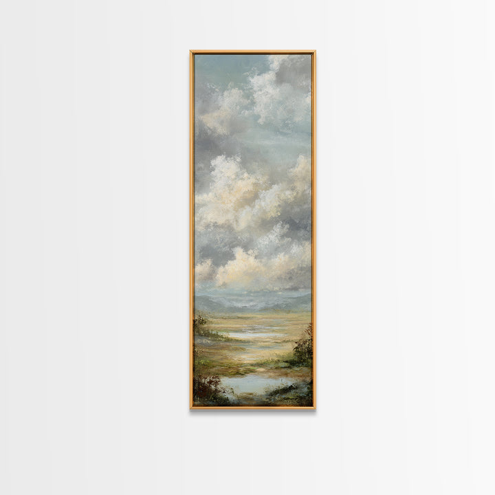 Blush Cloudscape with Dreamy Atmosphere Canvas Print, Wedding Art, Art Print, Living Room Decor, Abstract Art, Romance, WED-1x3-51