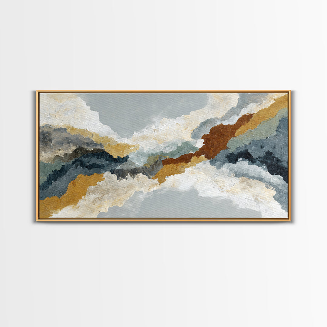 Bridal Veil Texture Abstract Framed Canvas Print, Wedding Art, Printable Art, Living Room Decor, Abstract Art, Romance, WED-2x1-51