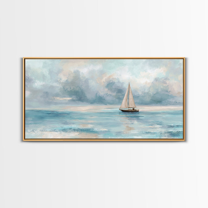 Honeymoon Coastal Sunset Framed Canvas Print, Wedding Art, Wedding Dress, Living Room Decor, Fine Art, Romance, Jewish Art, WED-2x1-85
