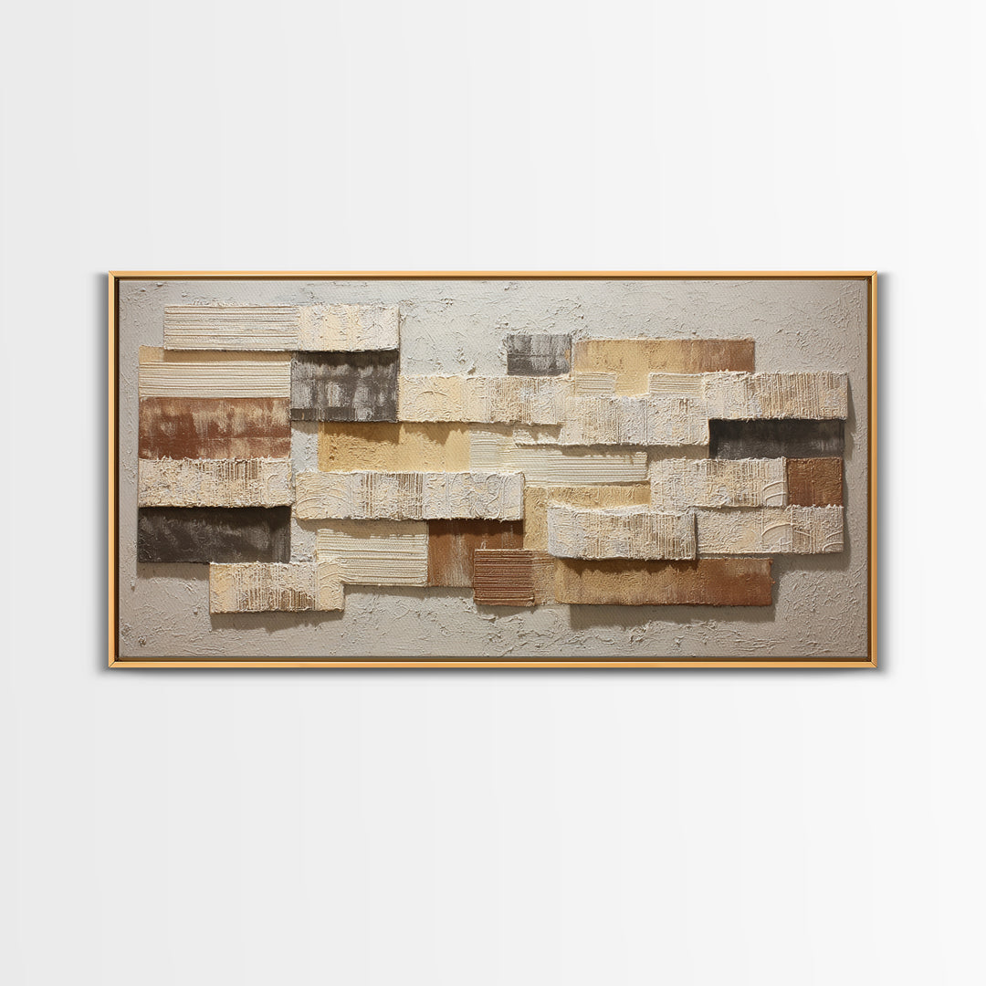 Lace Pattern Ivory Abstraction Framed Canvas Print, Wedding Art, Rustic Wedding, Living Room Decor, Abstract Art, Romance, WED-2x1-87