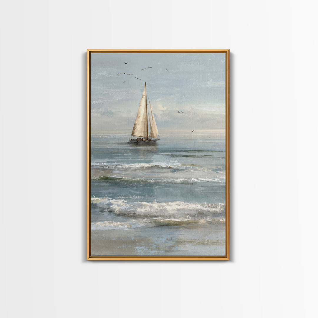 Honeymoon Coastal Sunset Framed Canvas Print, Wedding Art, Boho Decor, Living Room Decor, Fine Art, Romance, Art Print, WED-2x3-1