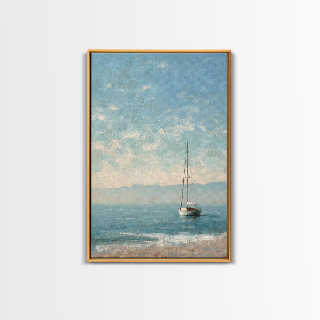 Honeymoon Coastal Sunset Framed Canvas Print, Wedding Art, Boho Decor, Living Room Decor, Fine Art, Romance, Art Print, WED-2x3-25