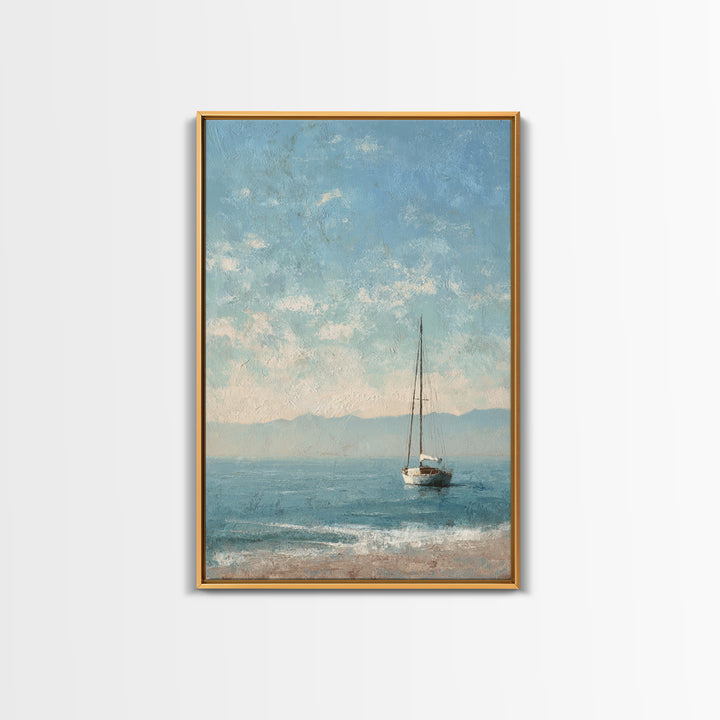 Honeymoon Coastal Sunset Framed Canvas Print, Wedding Art, Boho Decor, Living Room Decor, Fine Art, Romance, Art Print, WED-2x3-25