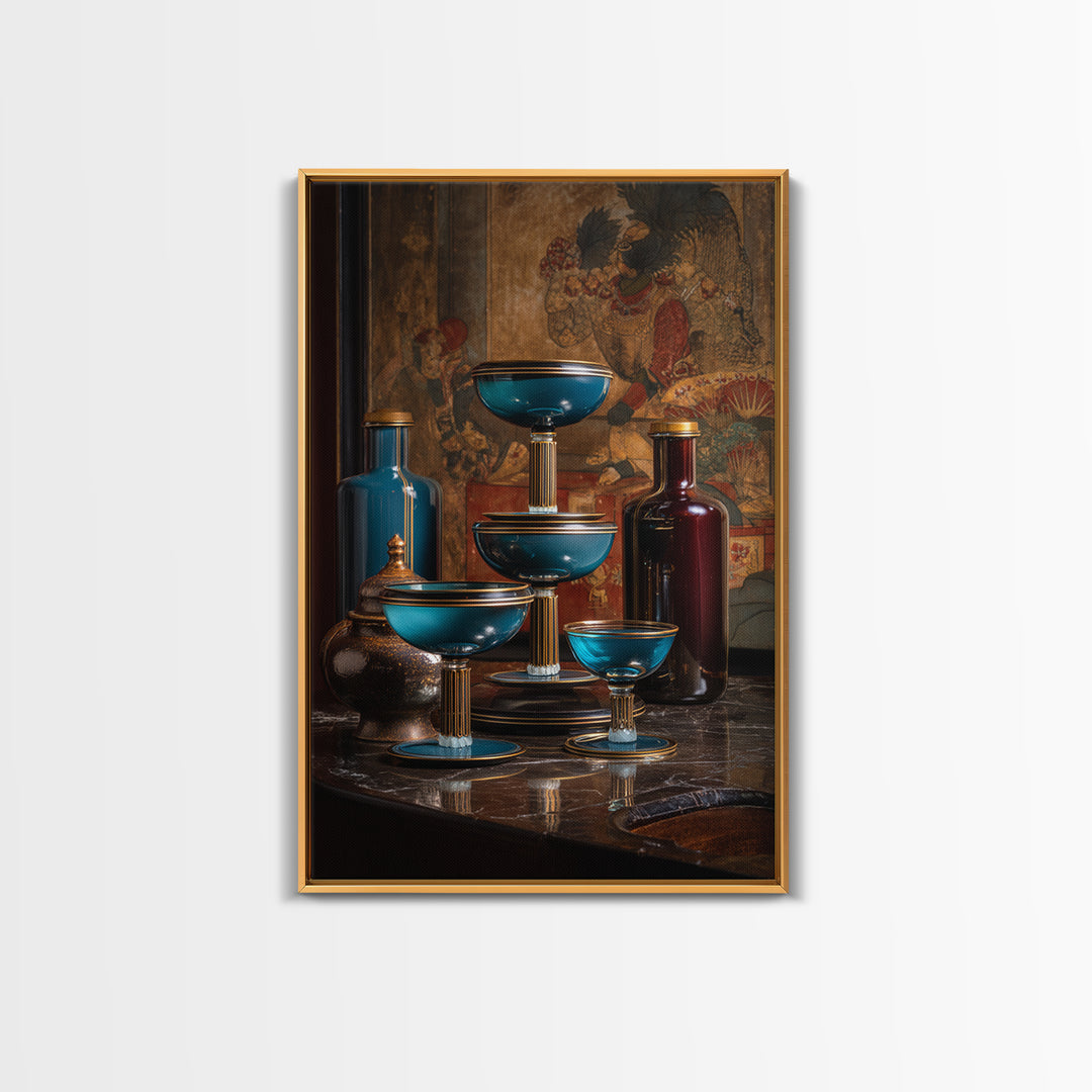 Champagne Coupe Tower Canvas Print, Wedding Art, Art Print, Living Room Decor, Romance, Downloadable Art, Rustic Wedding, WED-2x3-77
