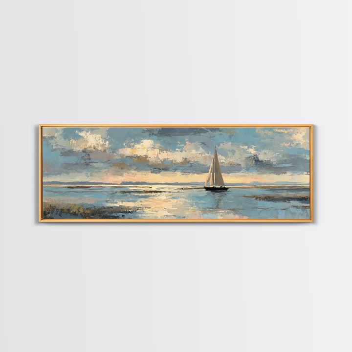 Honeymoon Coastal Sunset Canvas Print, Wedding Art, Framed Art, Living Room Decor, Fine Art, Romance, Bride and Groom, WED-3x1-33