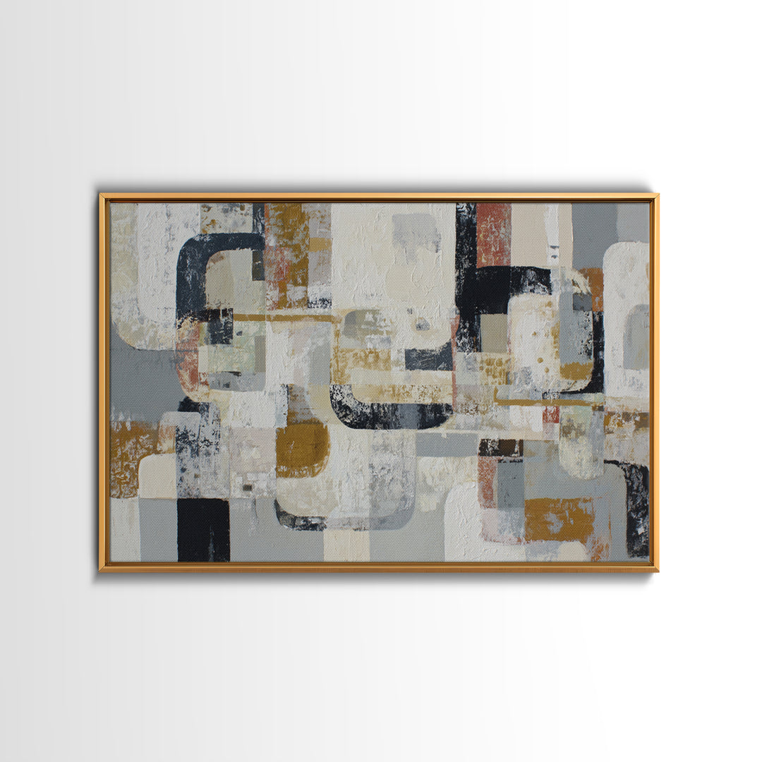 Lace Pattern Ivory Abstraction Framed Canvas Print, Wedding Art, Wedding Guest Book, Living Room Decor, Fine Art, Romance, WED-3x2-23