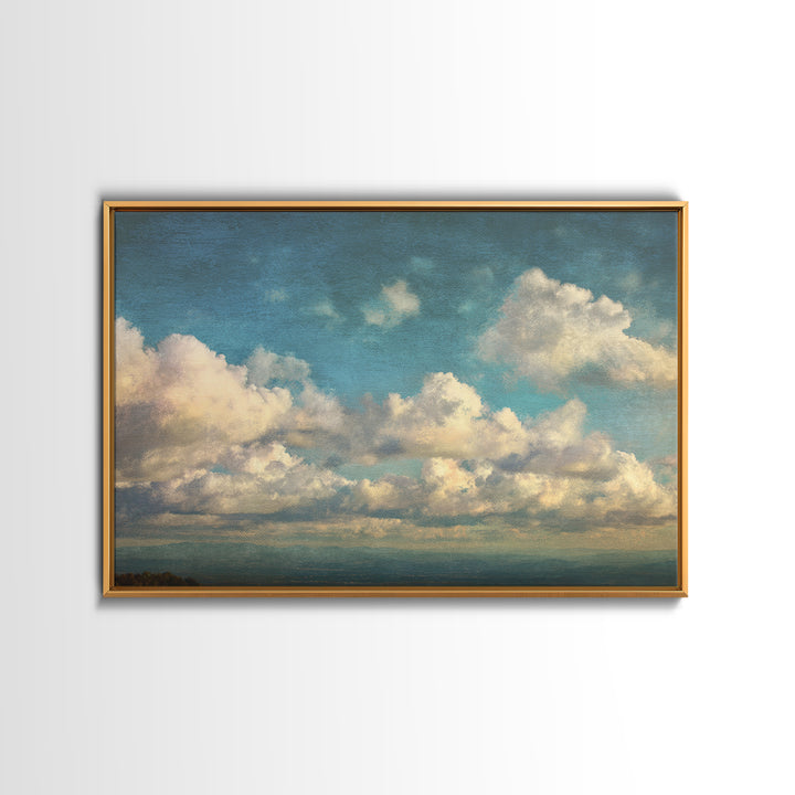 Blush Cloudscape with Dreamy Atmosphere Canvas Print, Wedding Art, Downloadable Art, Living Room Decor, Abstract Art, Romance, WED-3x2-43