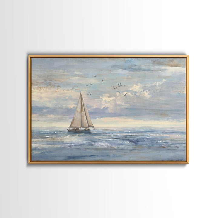 Honeymoon Coastal Sunset Framed Canvas Print, Wedding Art, Jewish Art, Living Room Decor, Romance, Personalized Wedding, WED-3x2-45